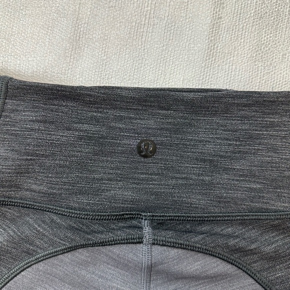 Lululemon Athletica Black and Gray High-Waisted Leggings - Picture 4 of 7